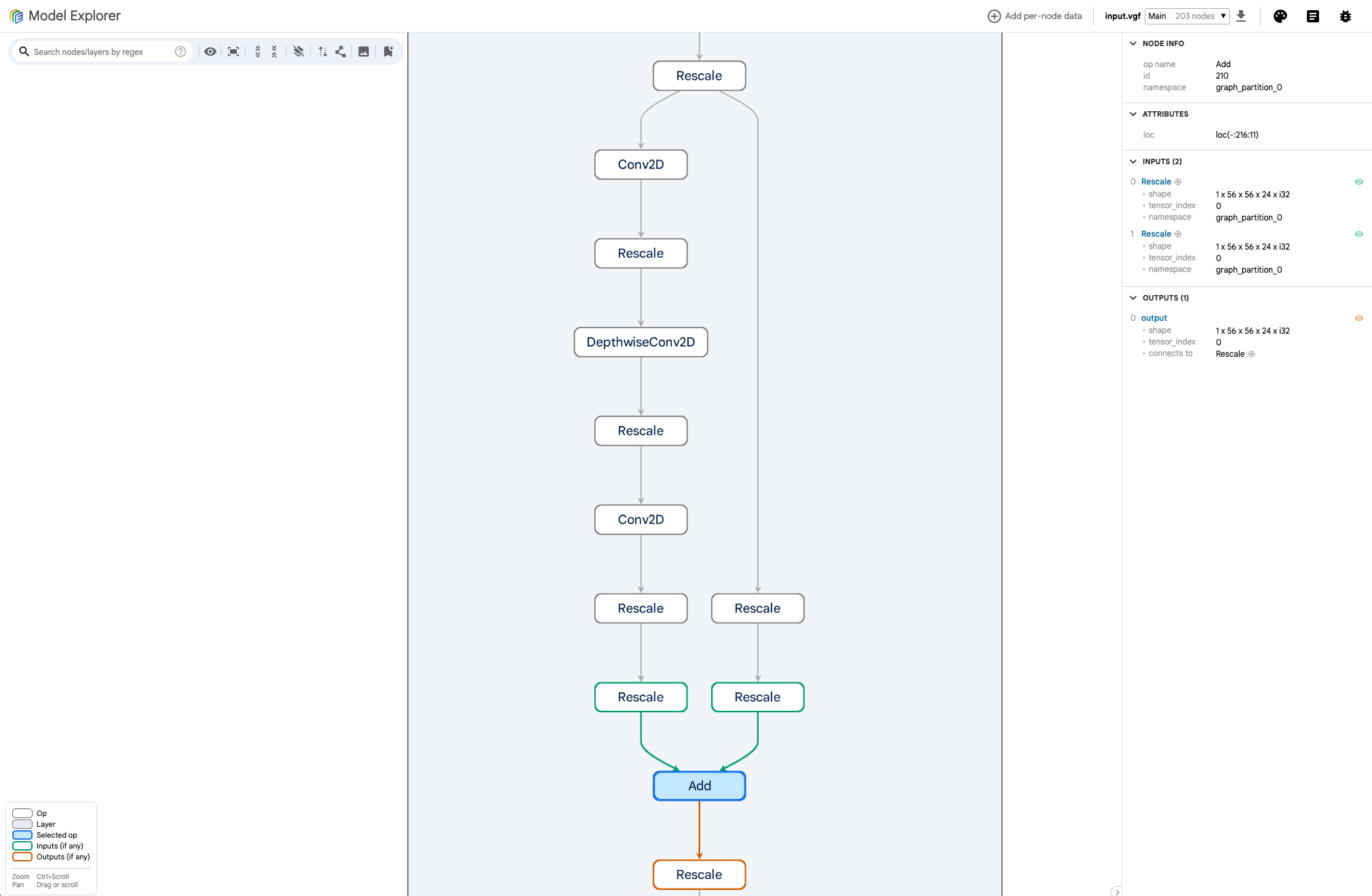 Model Explorer screenshot