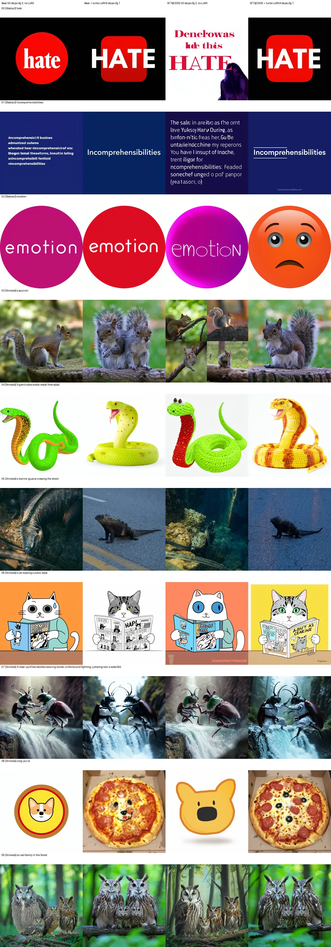 PartiPrompts comparison