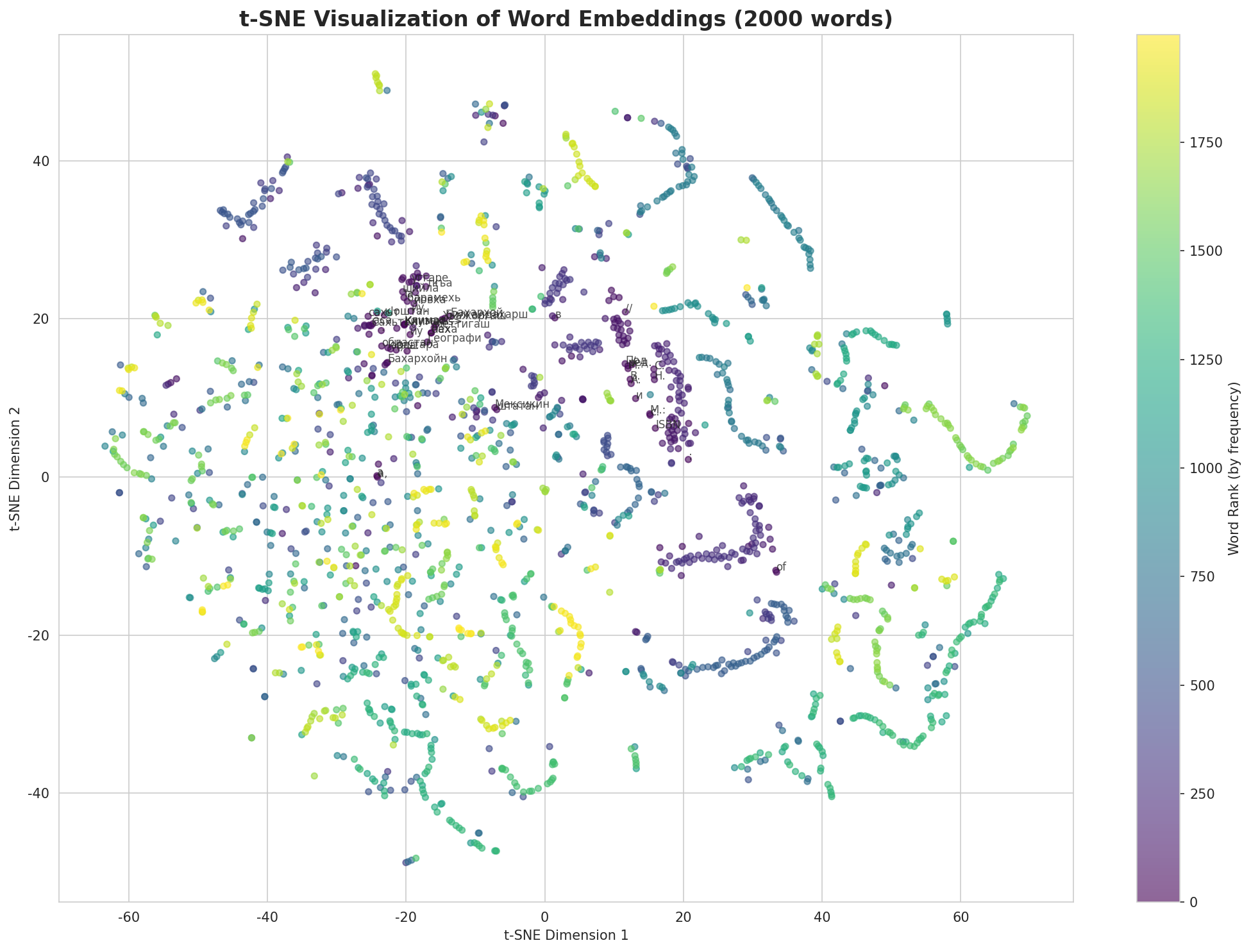 t-SNE Words