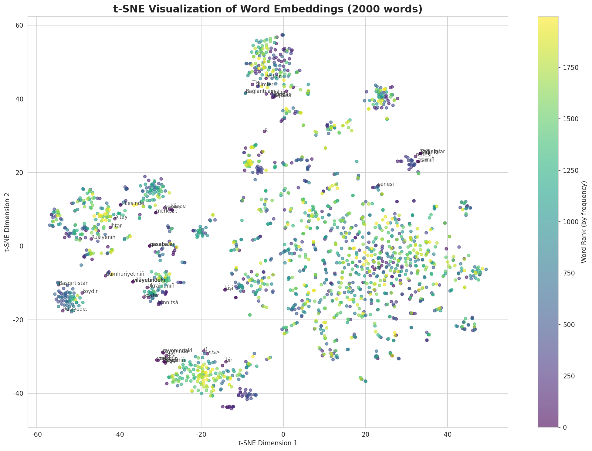 t-SNE Words