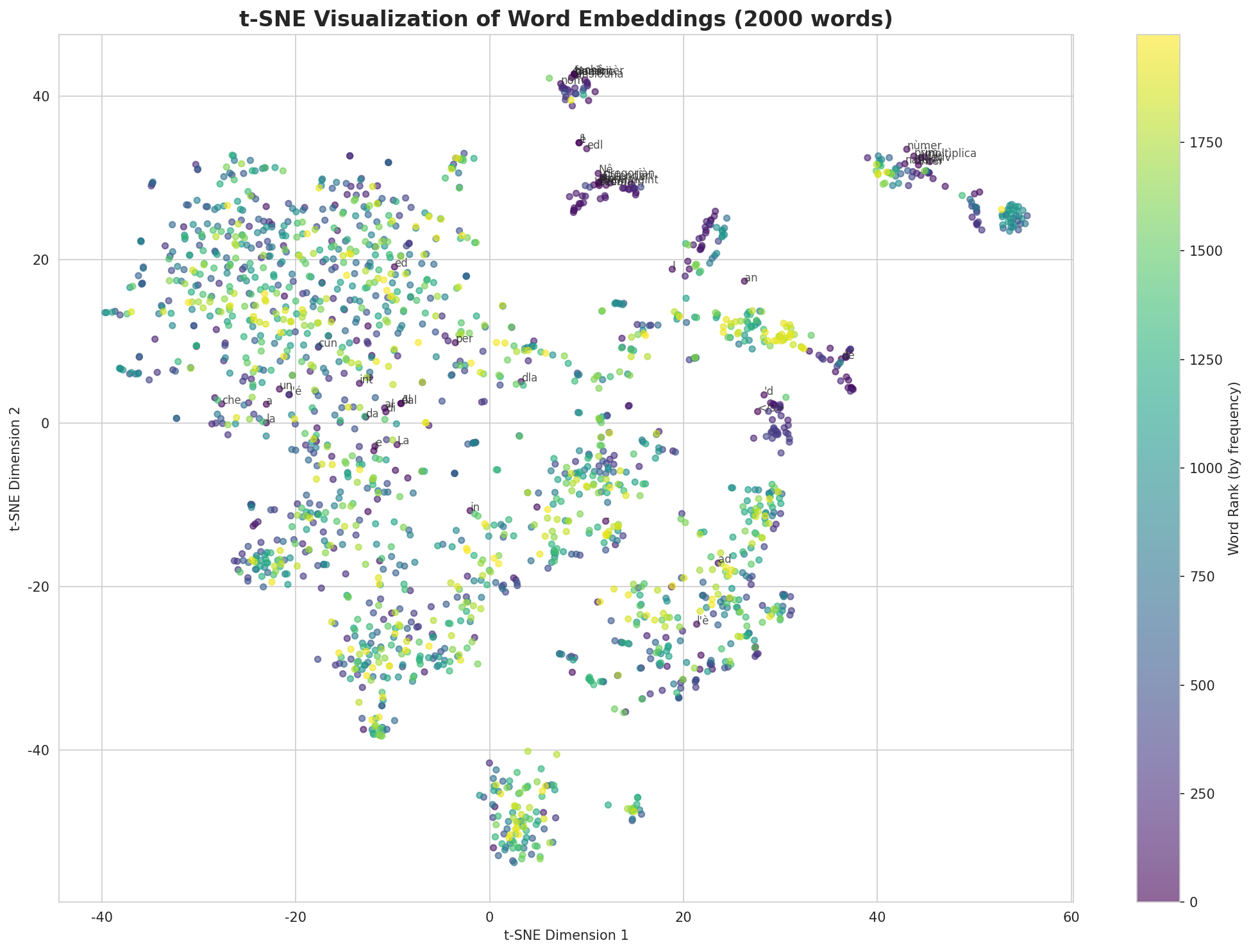 t-SNE Words