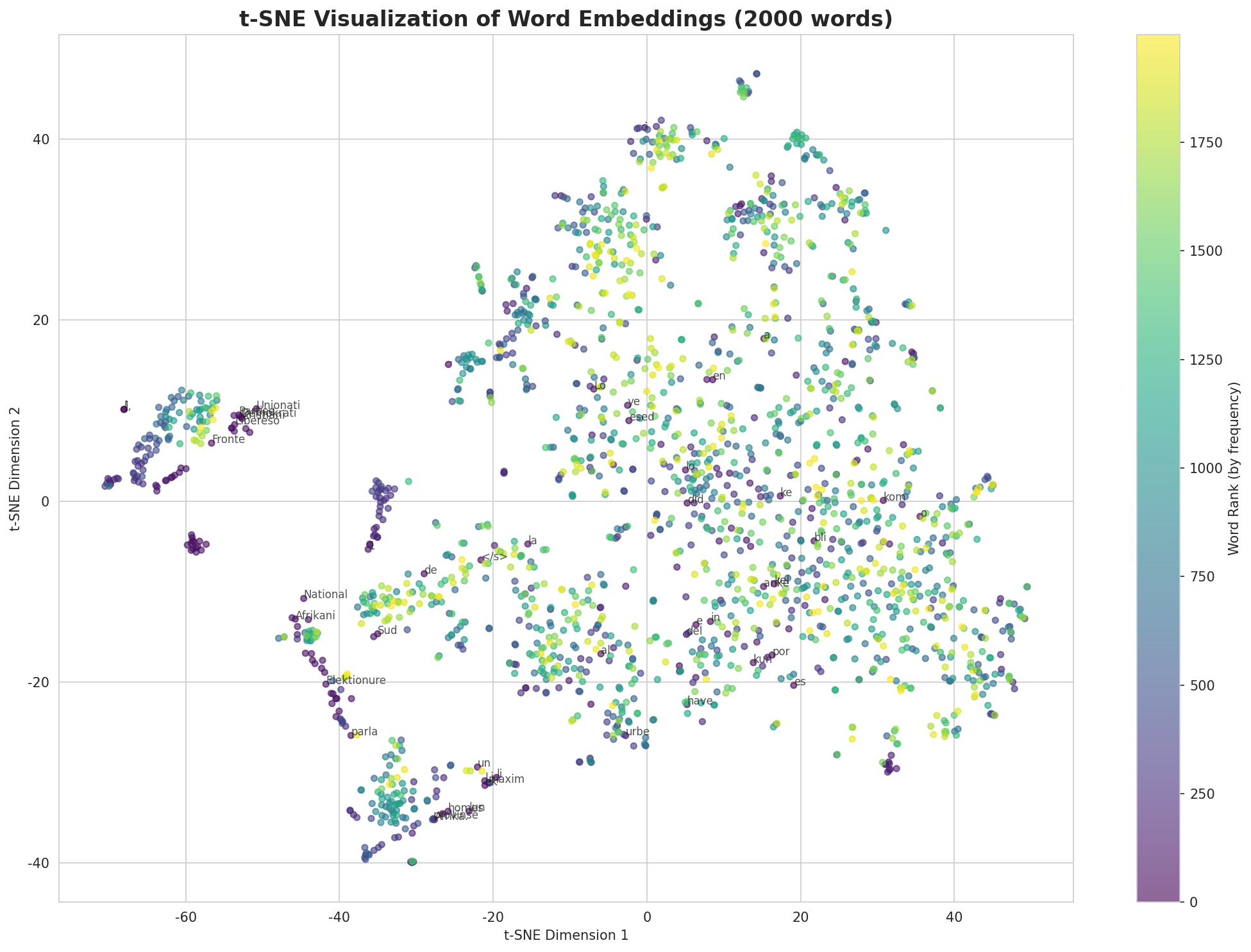 t-SNE Words