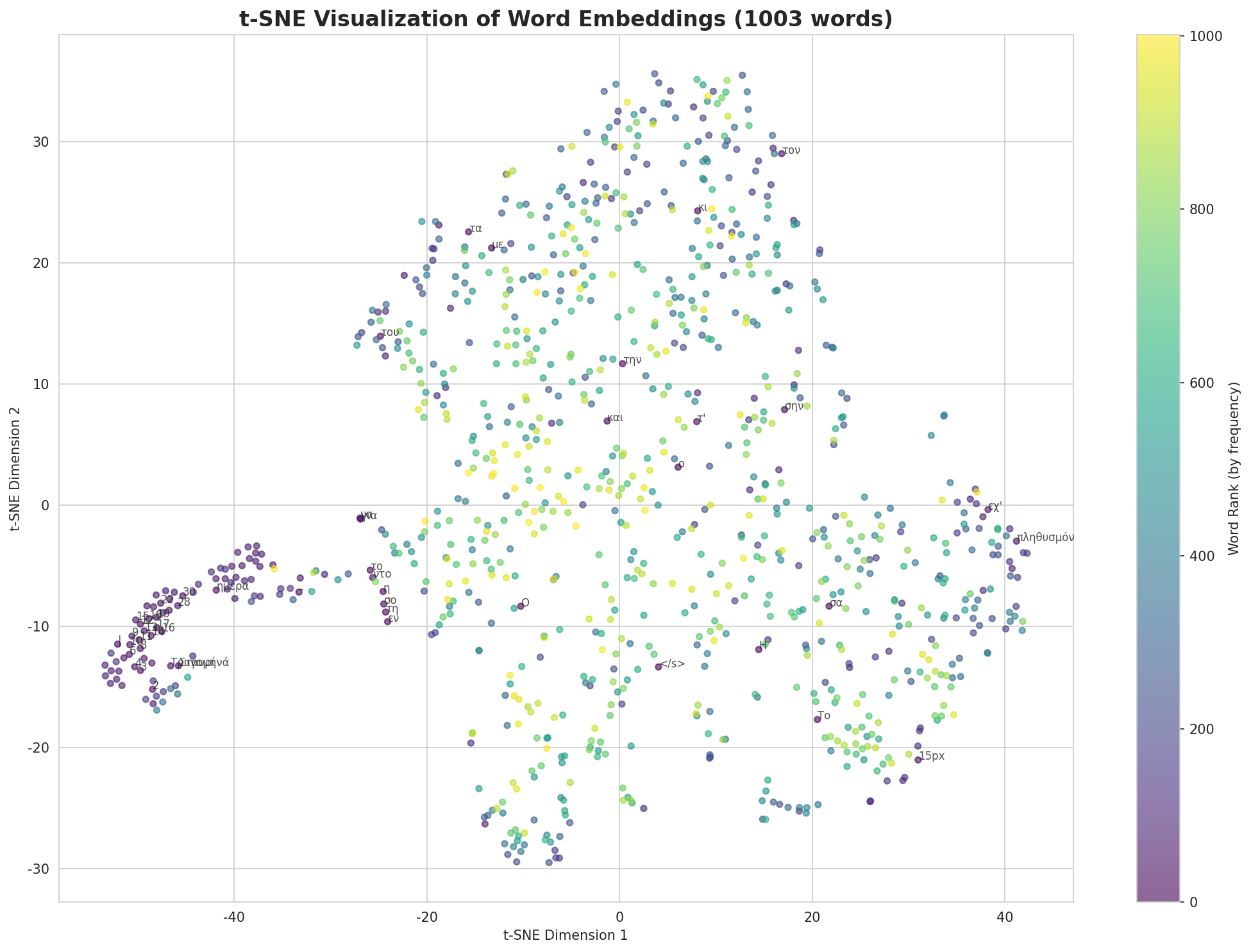 t-SNE Words